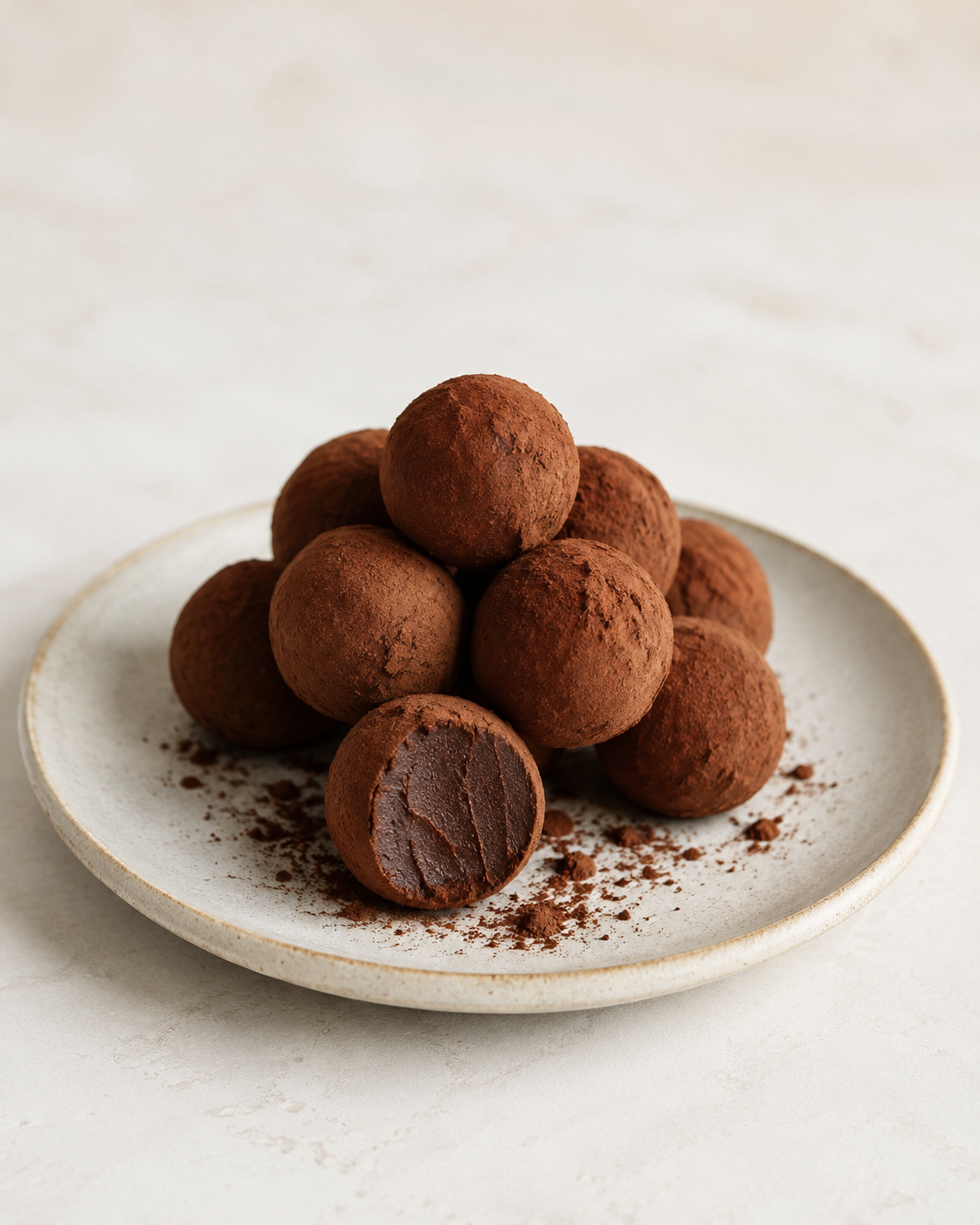 Cocoa-Dusted Truffles